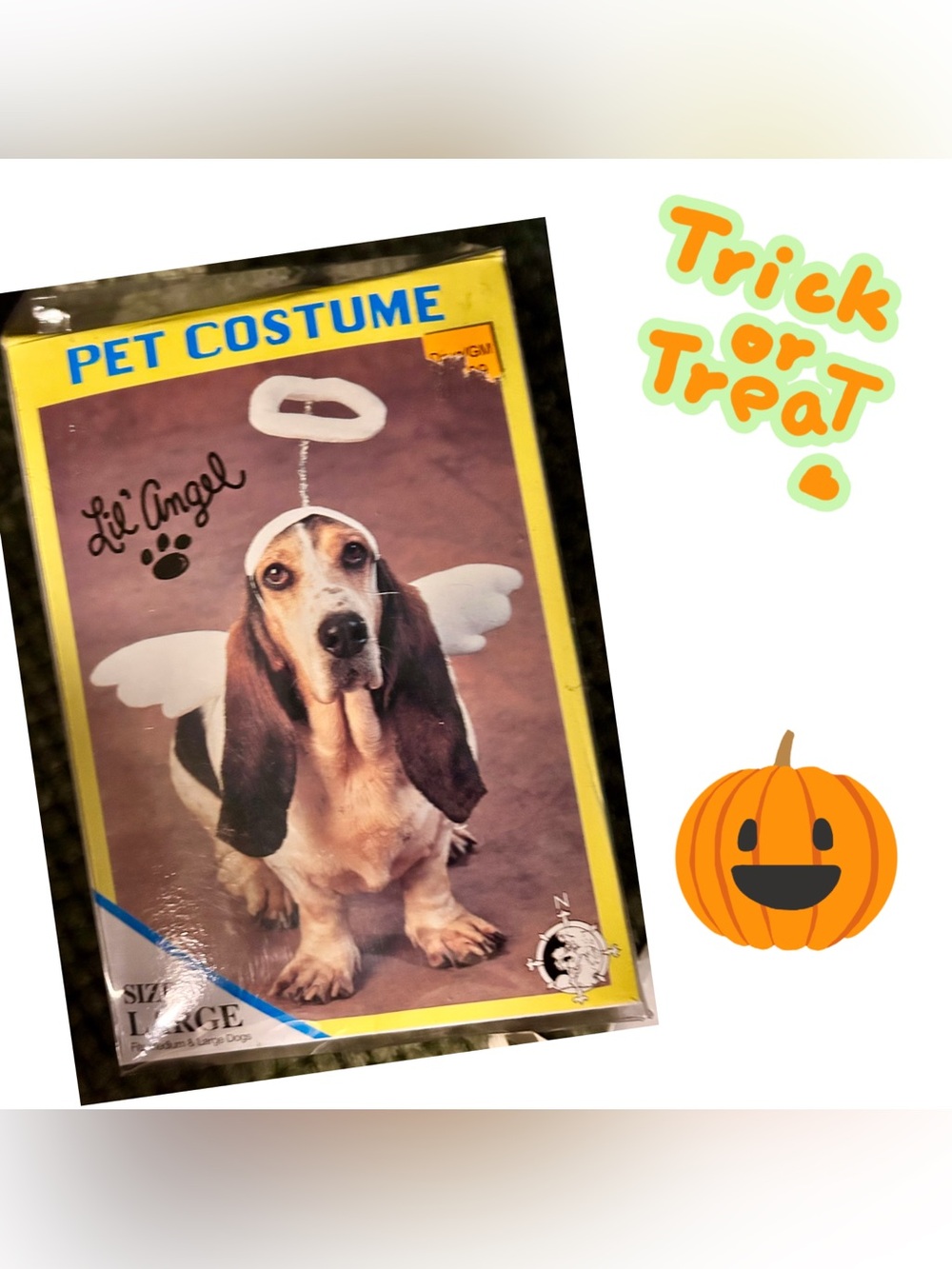 Lil' Angel White Dog Costume - Pet Costume